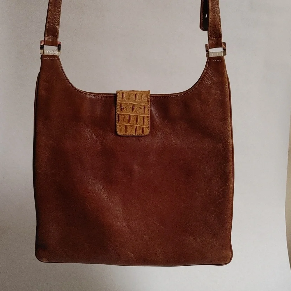 Vintage TOUS Flat Cross Shoulder Cobra & Crocodile Embossed Bag - Picture 5 of 15